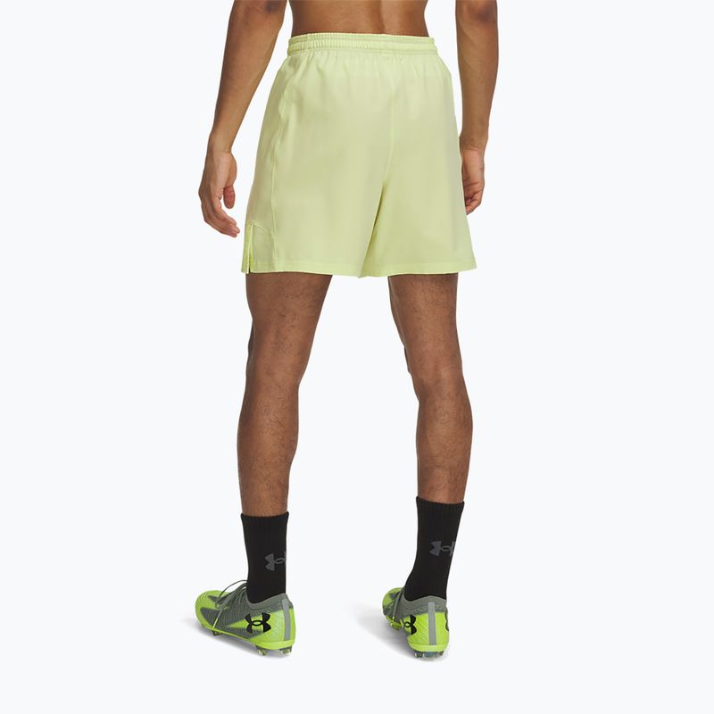 Férfi Under Armour Challenger Pro Woven futball rövidnadrág sonic yellow / fekete 3