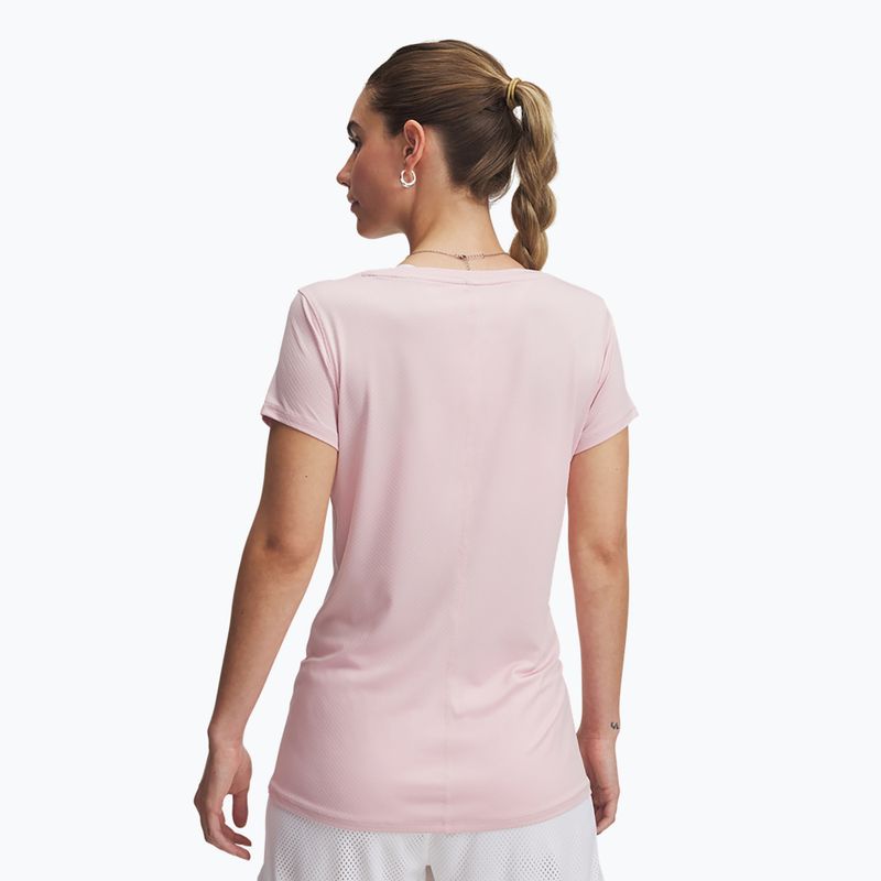 Under Armour női edzőpóló HG Armour prime rózsaszín/fehér 2