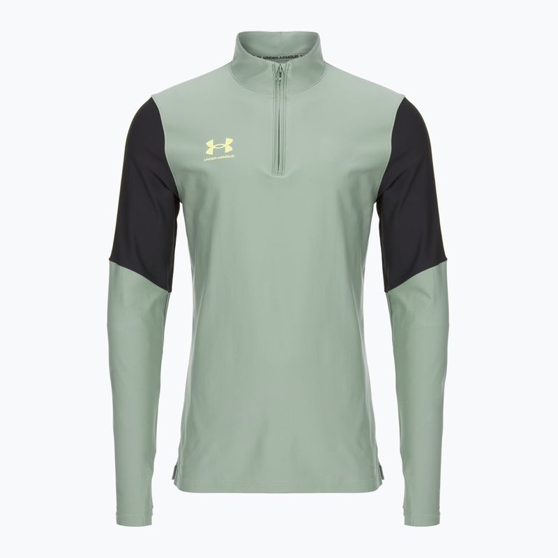 Under Armour férfi futball pulóver Challenger Pro 1/4 Zip szilikazöld / fekete / szonikus sárga 4