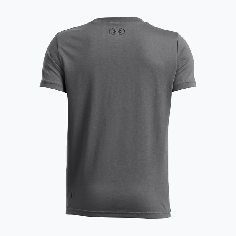 Gyermek póló Under Armour Sportstyle Left Chest pitch gray/black 2