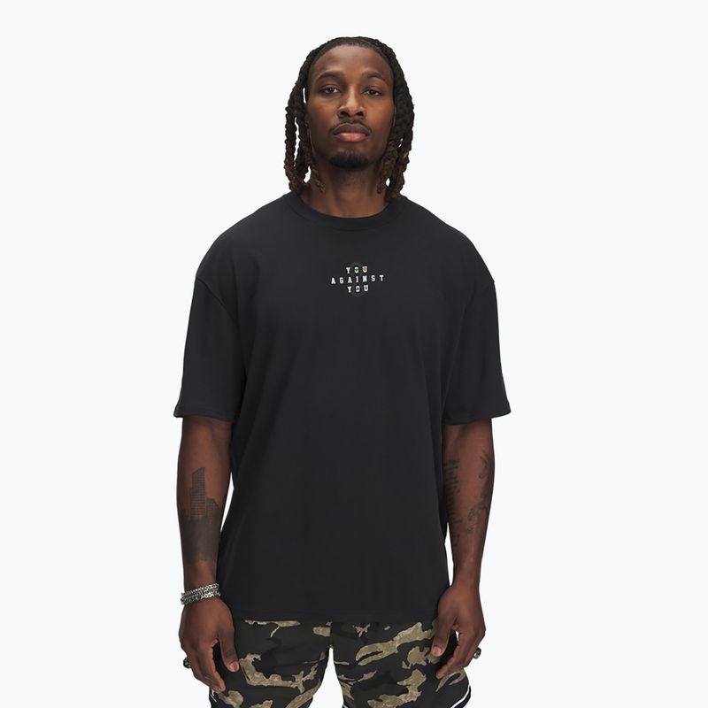 Under Armour Project Rock Hwt fekete/fehér salak férfi póló