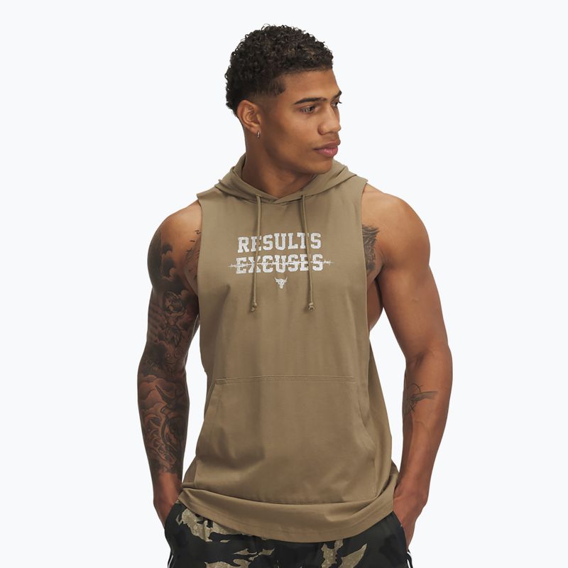 Férfi Under Armour Project Rock Wire SL bayou / fehér agyag melegítőfelső