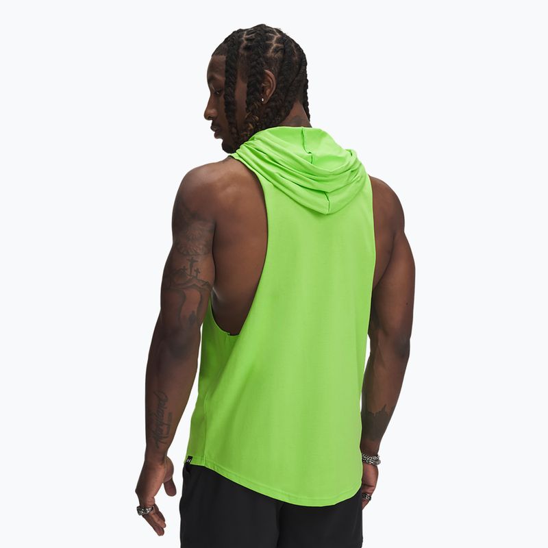 Under Armour Project Rock Wire SL férfi pulóver cyber zöld / fekete 2
