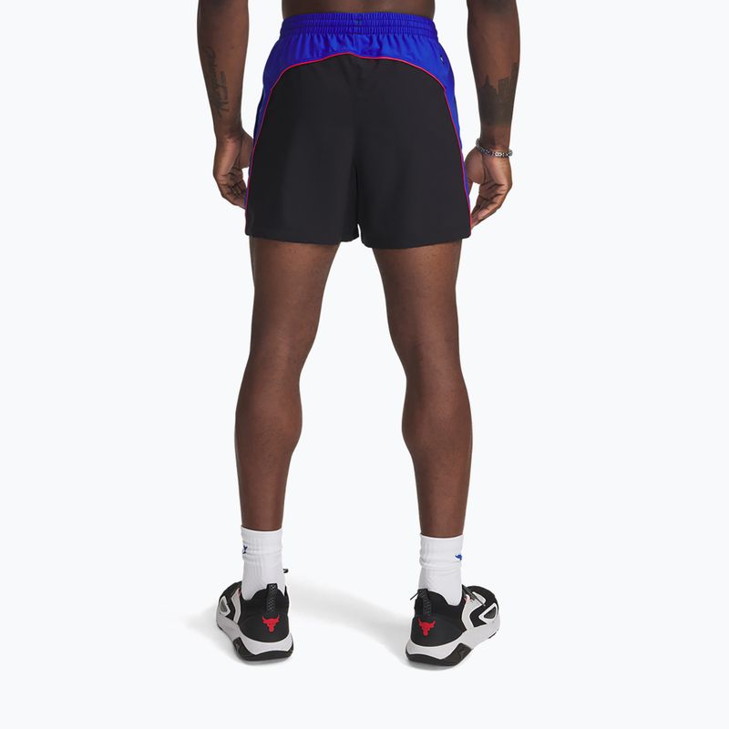 Férfi edző rövidnadrág Under Armour Project Rock Colorblock Woven black 3