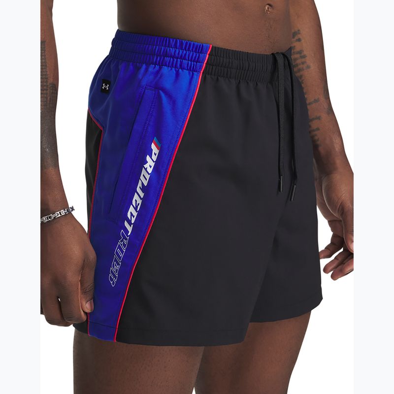Férfi edző rövidnadrág Under Armour Project Rock Colorblock Woven black 4