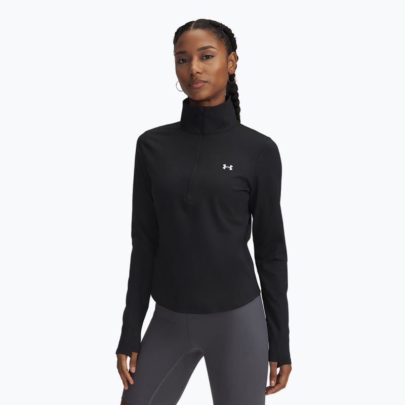 Női Under Armour Motion 1/2 Zip fekete/fehér hosszú ujjú női ruha