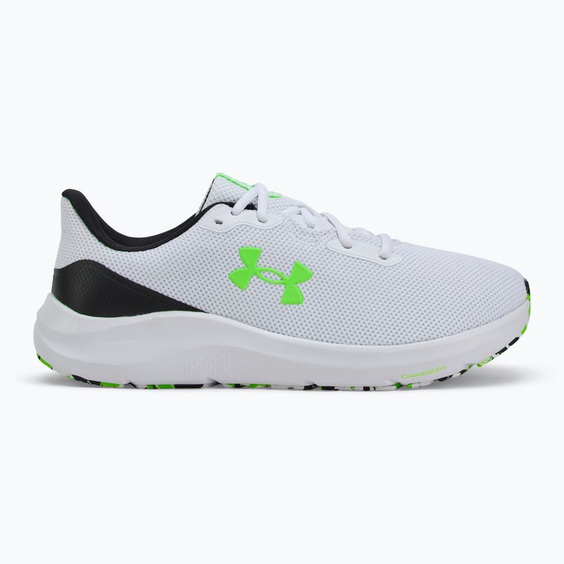 Under Armour Charged Pursuit 4 fehér/fekete/szürkészöld férfi futócipő 2