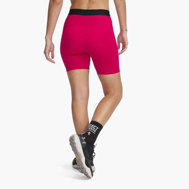Női rövidnadrág Under Armour Trail Run Fitted shaded fuchsia/black 7