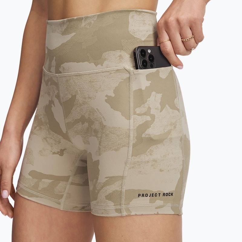 Under Armour Project Rock middy city khaki/fekete női edzőnadrág 4