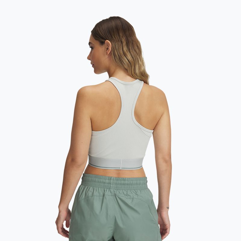 Női edző top Under Armour Meridian Rib Branded Tank hydro green/silica green 2