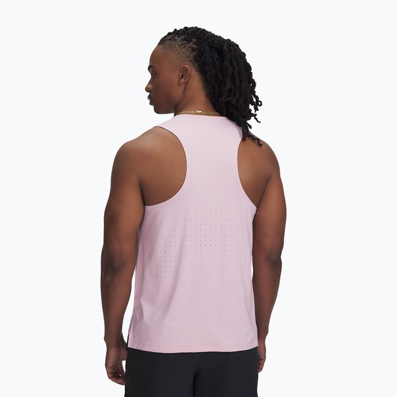 Under Armour Launch Elite Singlet prime rózsaszín/visszaverő férfi futó felső 2