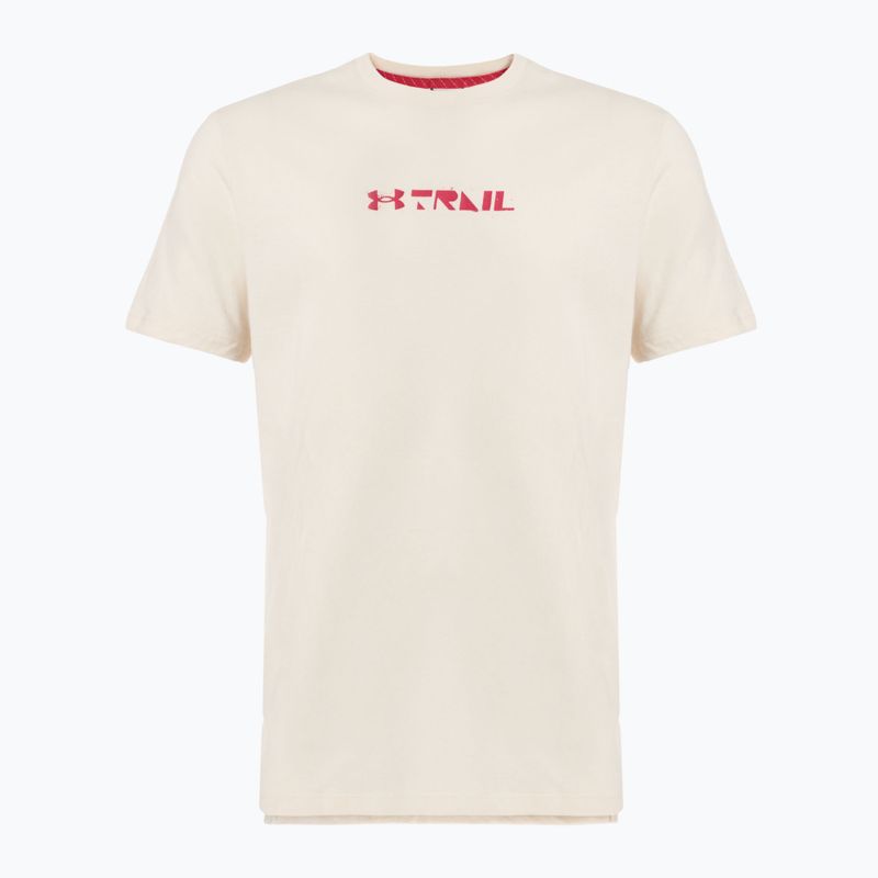 Férfi Under Armour Trail Run Graphic Tee kő/reflektív futópóló
