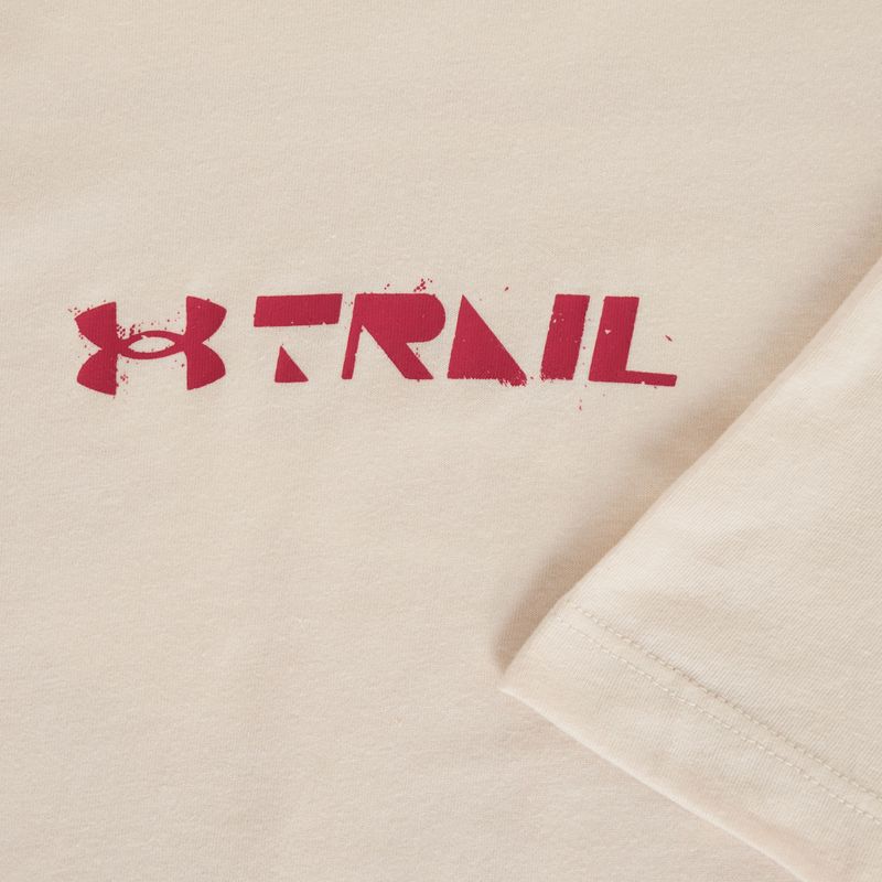 Férfi Under Armour Trail Run Graphic Tee kő/reflektív futópóló 3