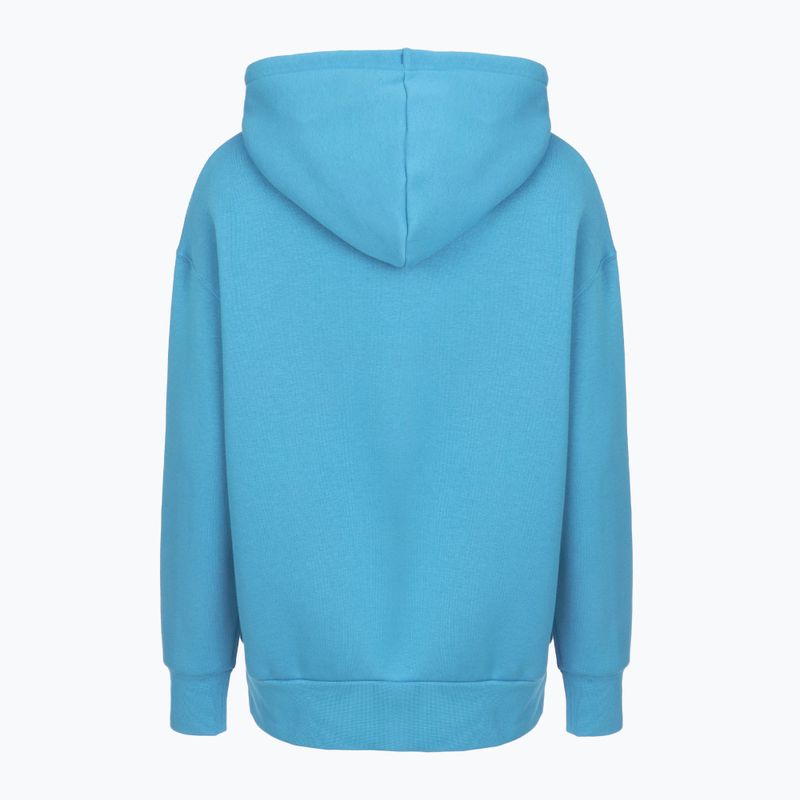 Női Under Armour Icon Fleece kapucnis pulóver éterkék/fehér 4