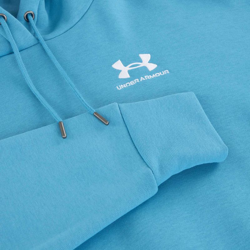 Női Under Armour Icon Fleece kapucnis pulóver éterkék/fehér 6