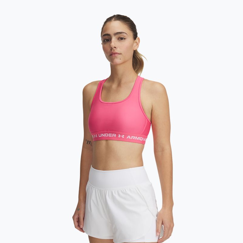 Sportmelltartó Under Armour Crossback Mid super pink/white
