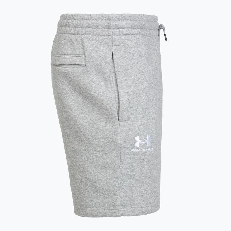 Under Armour Icon Fleece férfi rövidnadrág mod gray light heather/white 5