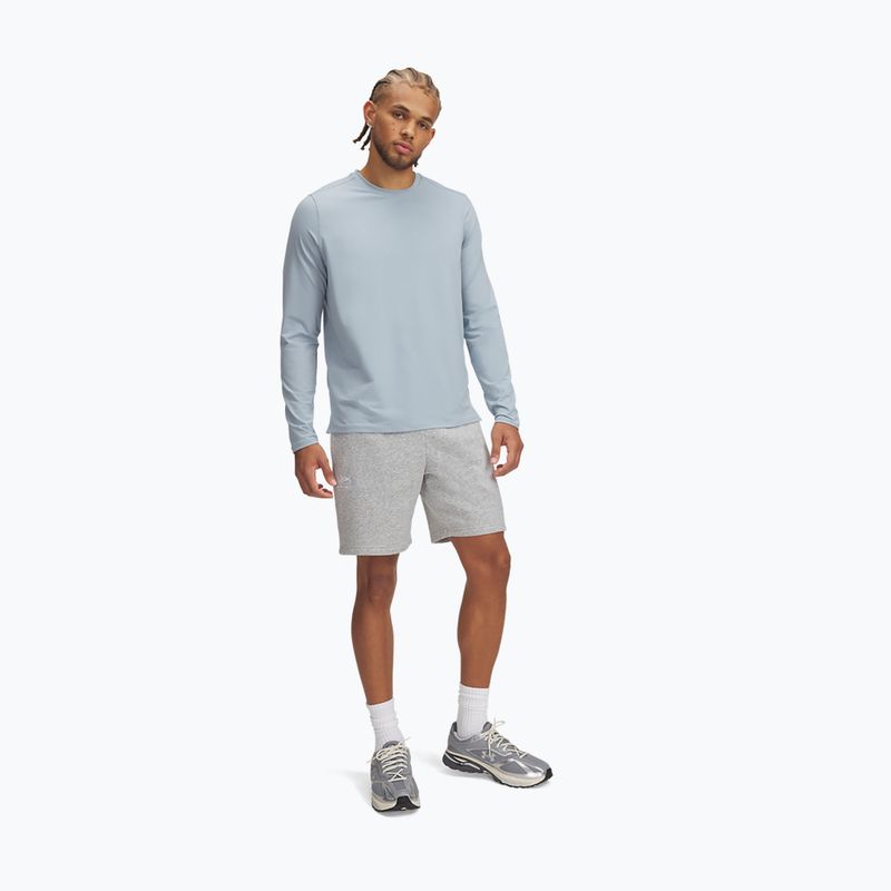 Under Armour Icon Fleece férfi rövidnadrág mod gray light heather/white 2