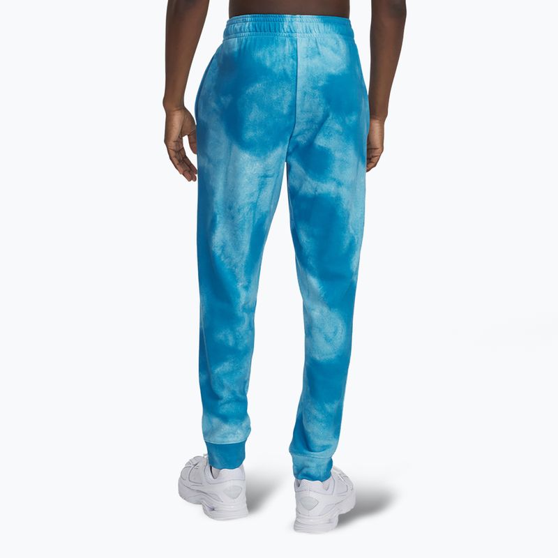 Férfi Under Armour Rival Terry Printed Jogger nadrág ether kék/onyx fehér 3