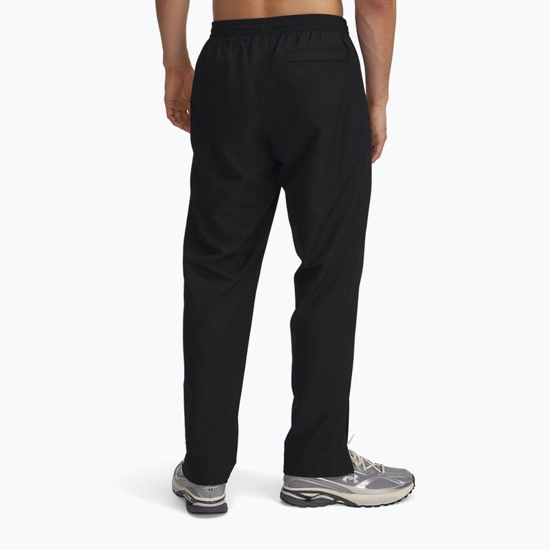 Férfi Under Armour Rival Woven szőtt széldzseki nadrág fekete/fekete/fehér 3