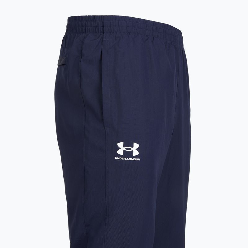 Férfi nadrág Under Armour Rival Woven Windbreaker Pant éjféli tengerészkék/éjféli tengerészkék/fehér 6