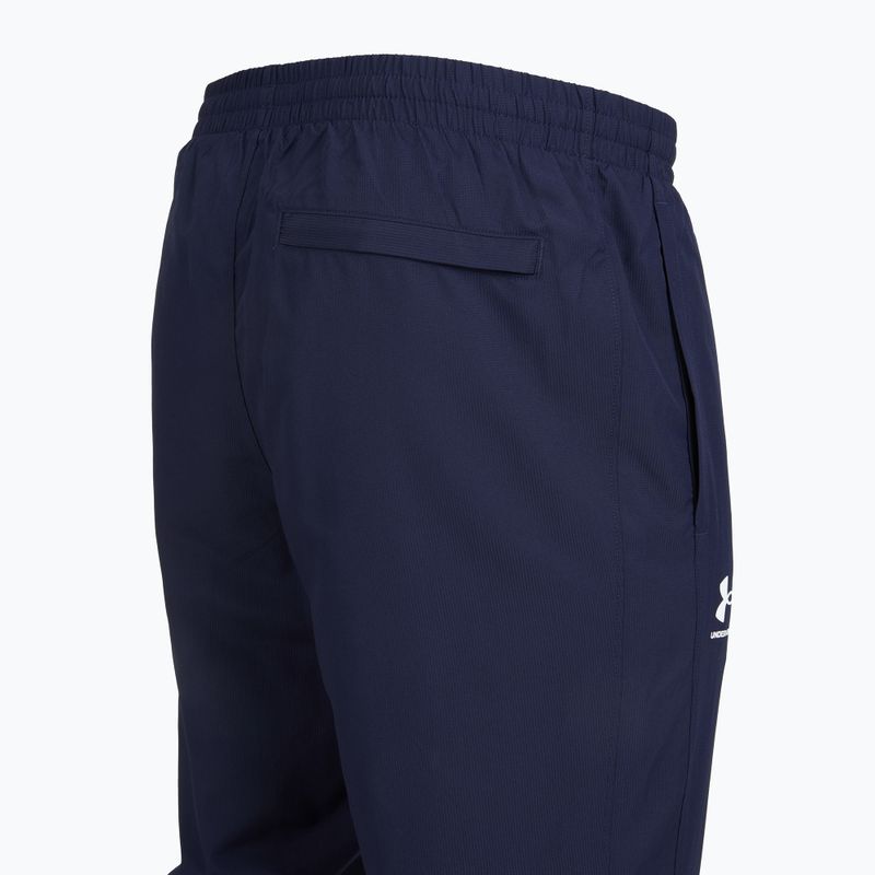 Férfi nadrág Under Armour Rival Woven Windbreaker Pant éjféli tengerészkék/éjféli tengerészkék/fehér 7