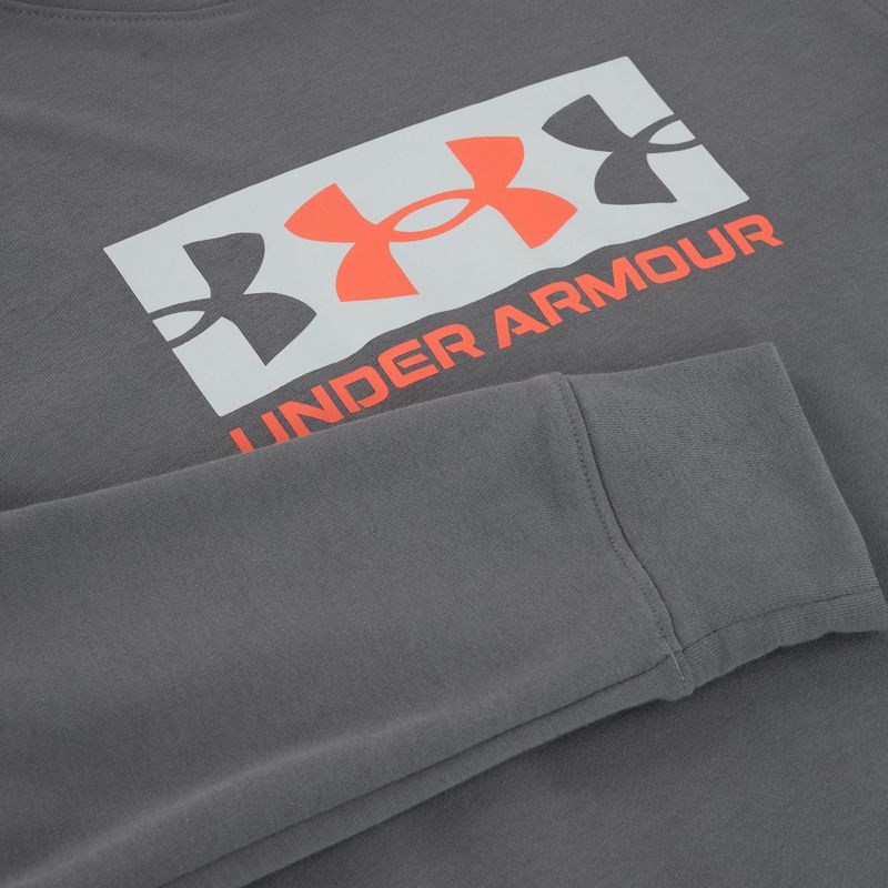 Férfi Under Armour Rival Terry Logo castlerock/mod szürke/tűz szürke melegítőfelső 5
