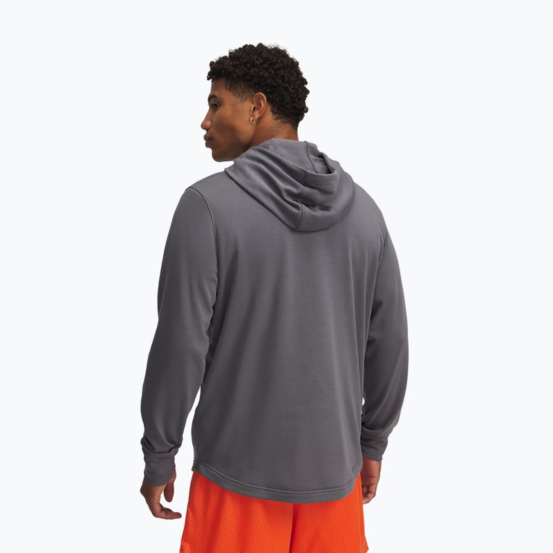 Férfi Under Armour Rival Terry Logo castlerock/mod szürke/tűz szürke melegítőfelső 2