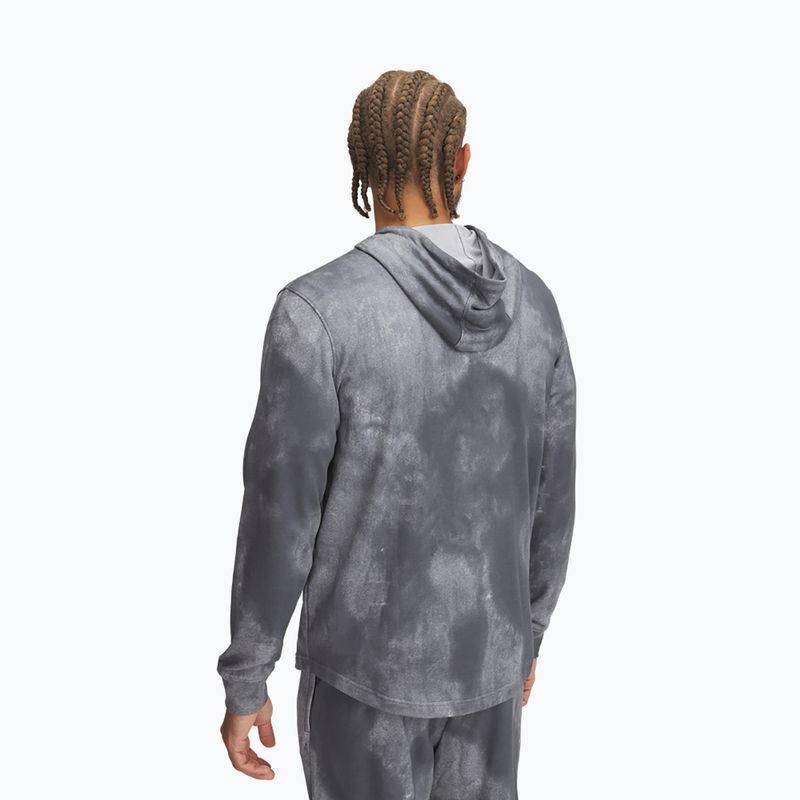 Férfi Under Armour Rival Terry Printed castlerock/onyx fehér melegítőfelső 2