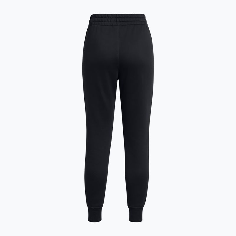 Női nadrág Under Armour Icon Fleece Jogger black/black/white 2