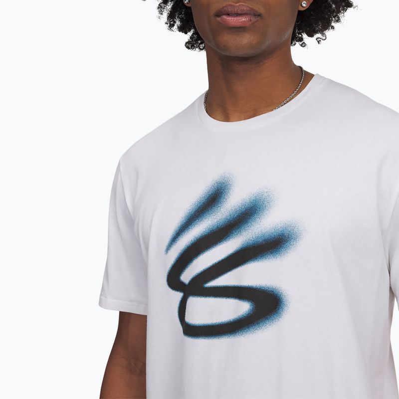 Under Armour Curry Playable 1 kosárlabda póló fehér/fekete 3