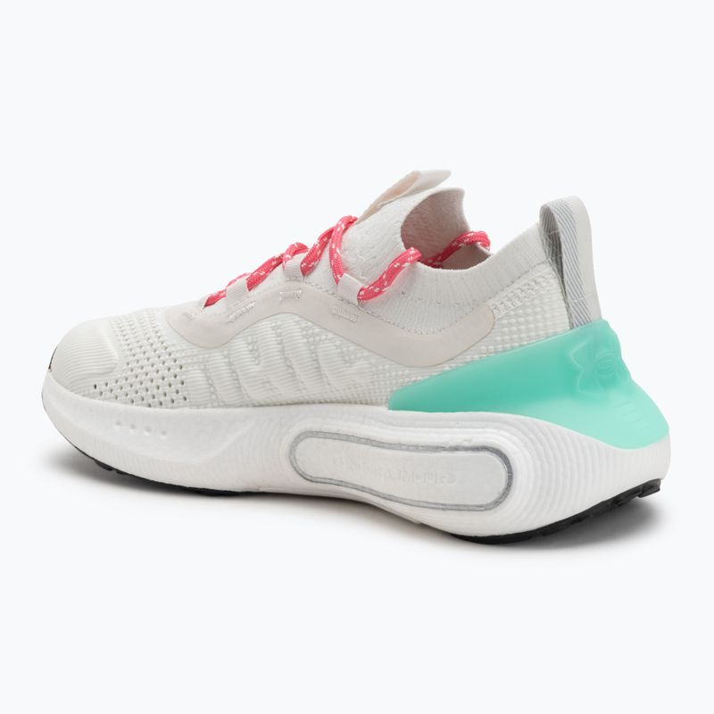 Under Armour Phantom 4 női cipő Fehér kvarc/középzöld/szuper rózsaszín 3