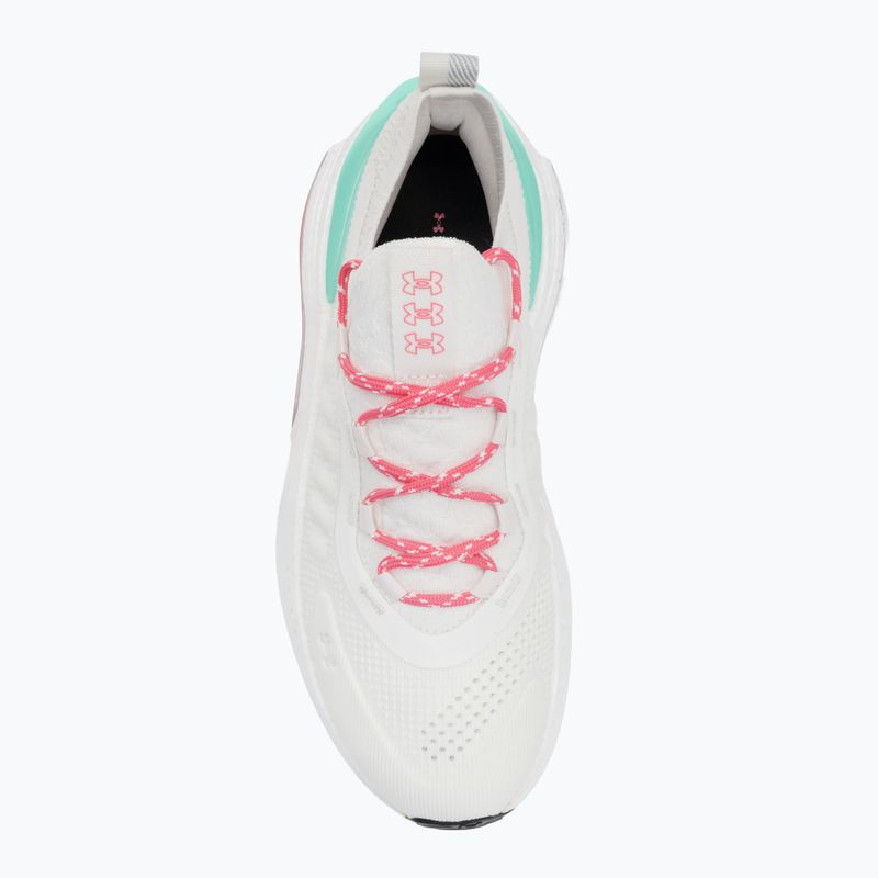 Under Armour Phantom 4 női cipő Fehér kvarc/középzöld/szuper rózsaszín 5