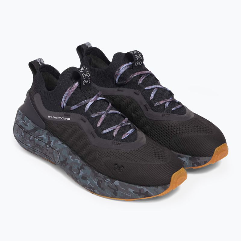 Férfi Under Armour Phantom 4 Camo fekete/acél/végső fekete cipő 11