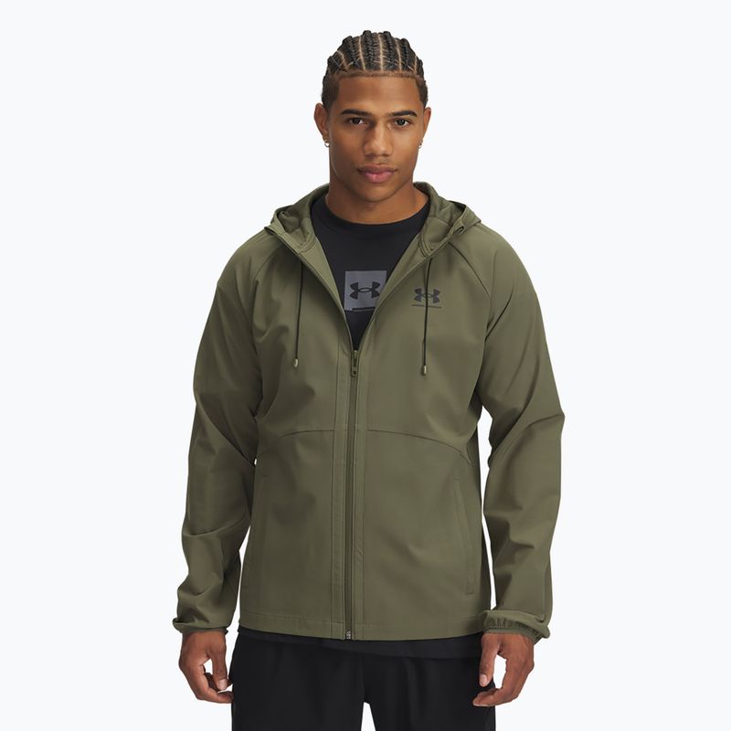 Under Armour Vibe Woven tengeri edződzseki zöld/fekete színben
