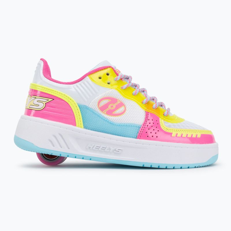 Heelys Rezerve FN gyermek cipő fehér/neon rózsaszín/aqua/neonsárga 2