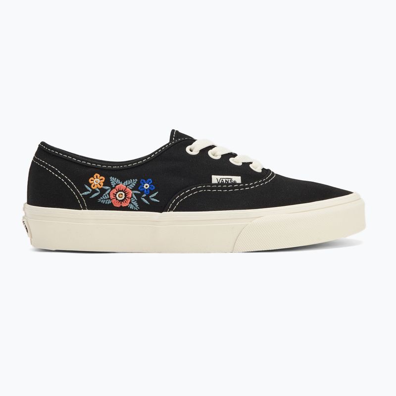Vans Authentic fekete virágos cipő 2