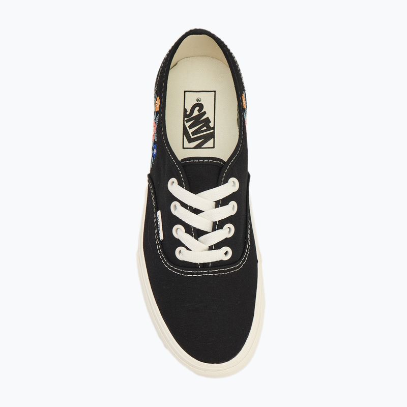 Vans Authentic fekete virágos cipő 5