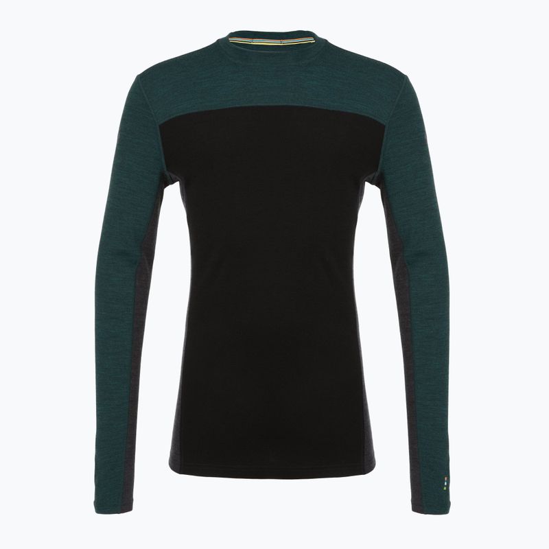 Férfi termoaktív pulóver Smartwool Classic Thermal Merino Base Layer Colorblock Crew Boxed twilling blue/black 3