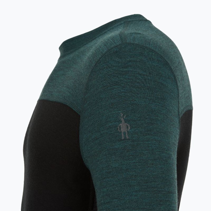 Férfi termikus hosszú ujjú felső Smartwool Classic Thermal Merino Base Layer Colorblock Crew Boxed twilling blue/black 5