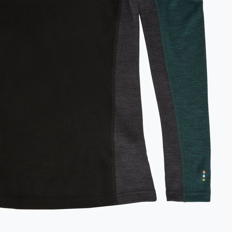 Férfi termoaktív pulóver Smartwool Classic Thermal Merino Base Layer Colorblock Crew Boxed twilling blue/black 6