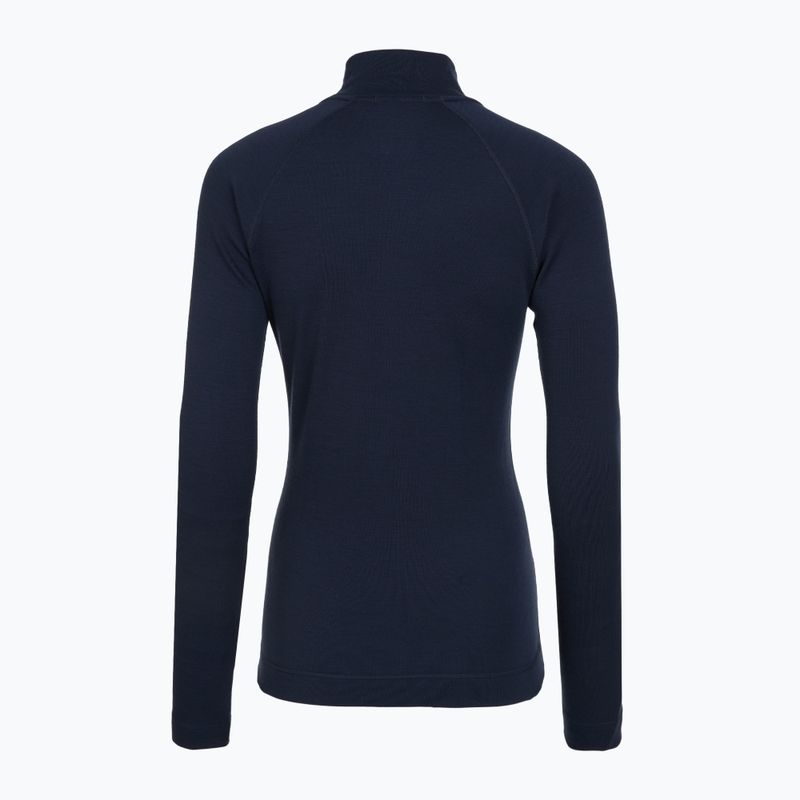 Női Termoaktiv pulóver Smartwool Classic Thermal Merino Base Layer 1/4 Zip Boxed deep navy 2