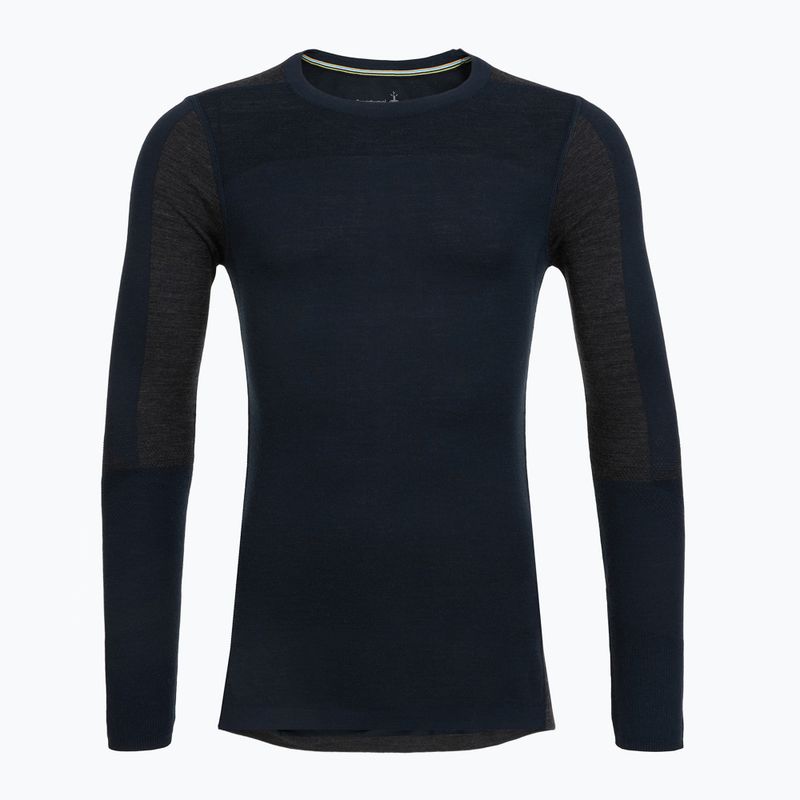 Férfi termoaktív pulóver Smartwool Intraknit Thermal Merino Baselayer Colorblock Crew deep navy/charcoal