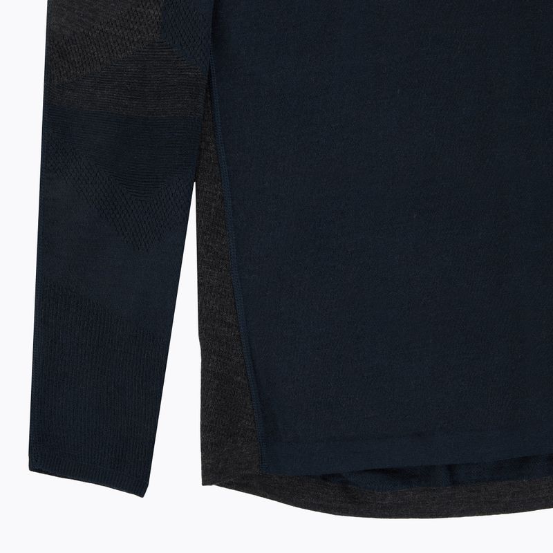 Férfi termoaktív pulóver Smartwool Intraknit Thermal Merino Baselayer Colorblock Crew deep navy/charcoal 3