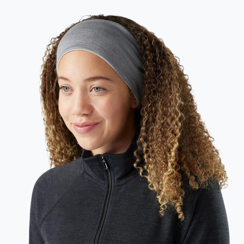Smartwool Thermal Merino kétoldalas fejpánt világosszürke színátmenettel 2
