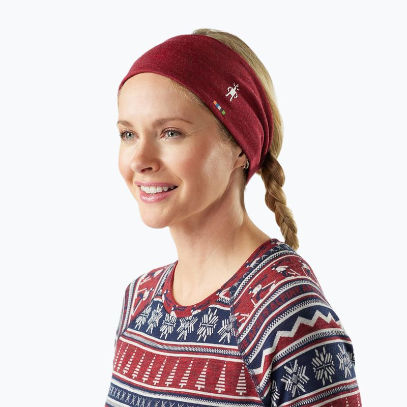 Smartwool Thermal Merino kétoldalas fejpánt mélykék/currant heather 3