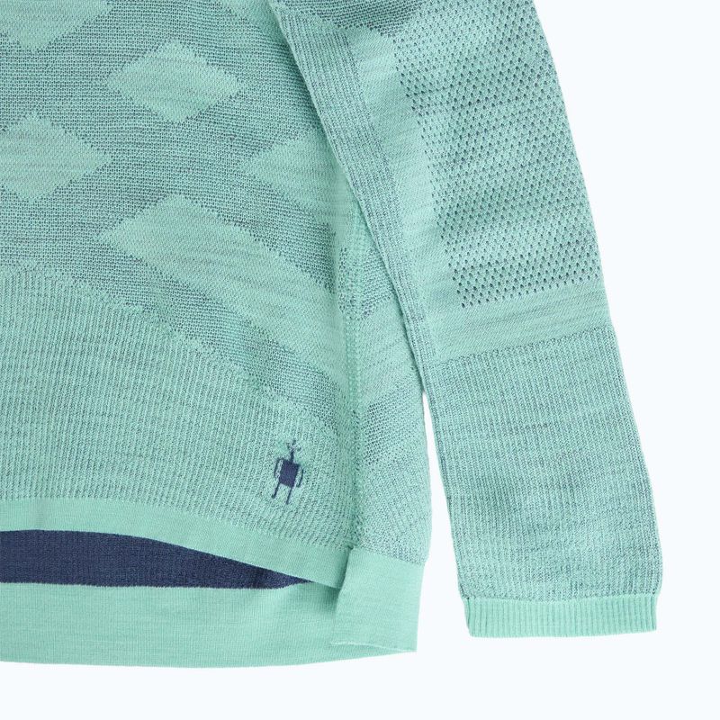 Női termoaktív pulóver Smartwool Intraknit Thermal Merino Baselayer Crew pacific blue/nightfall blue 4