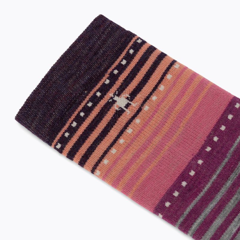 Női zokni Smartwool Everyday Stitch Stripe Crew fossil/purple 3