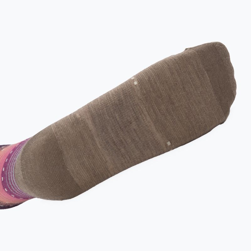 Női zokni Smartwool Everyday Stitch Stripe Crew fossil/purple 4