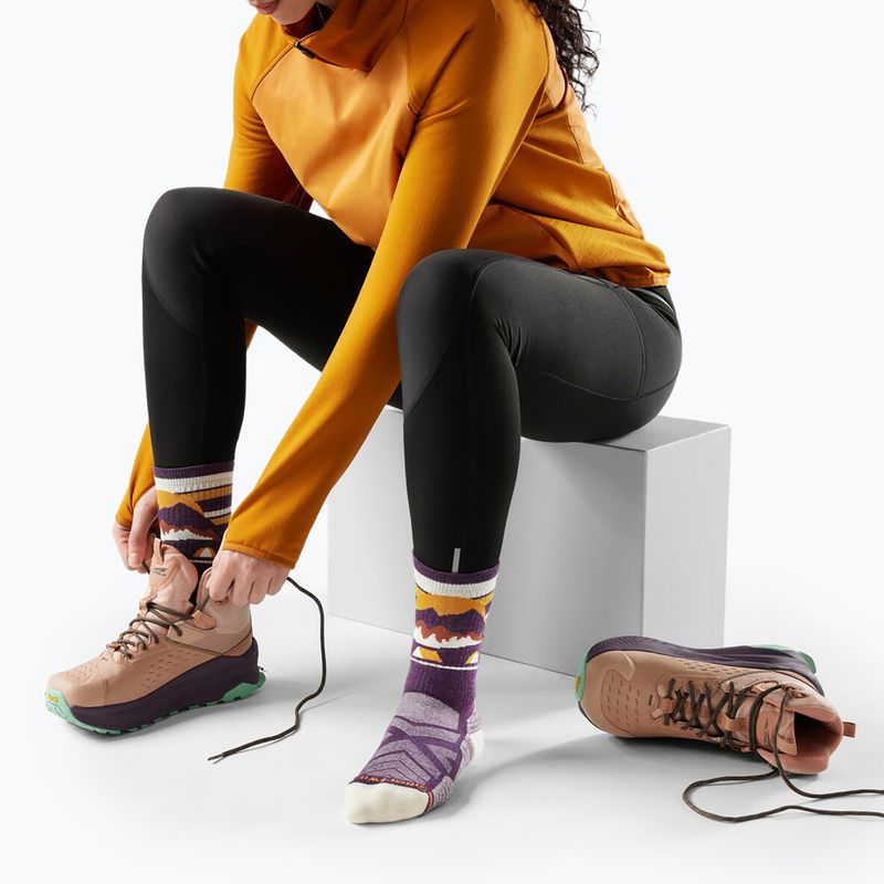 Női zokni Smartwool Hike Light Cushion New Pattern Crew prple ris 2